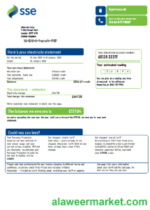 SSE Energy utility business bill, SCR 2